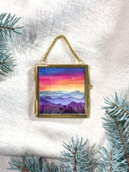 I Stand All Amazed Rainbow Landscape (Framed Ornament)
