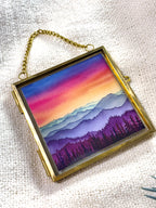 I Stand All Amazed Rainbow Landscape (Framed Ornament)