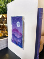 "A Lovely Moon" - Flecks of Gold Series - Original Watercolor Painting