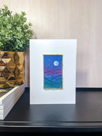 "Steadfast" (Blue Ridge Inspired) - Flecks of Gold Series - Original Watercolor Painting