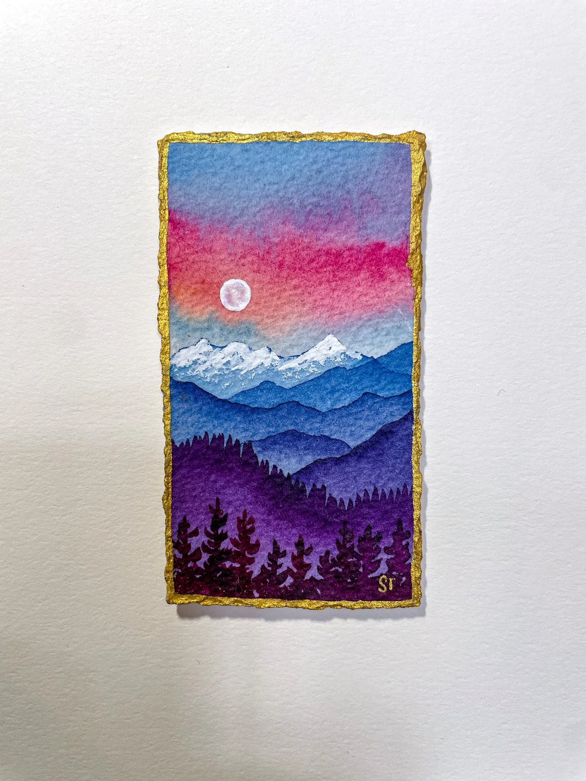 "Grace" - Flecks of Gold Series - Original Watercolor Painting