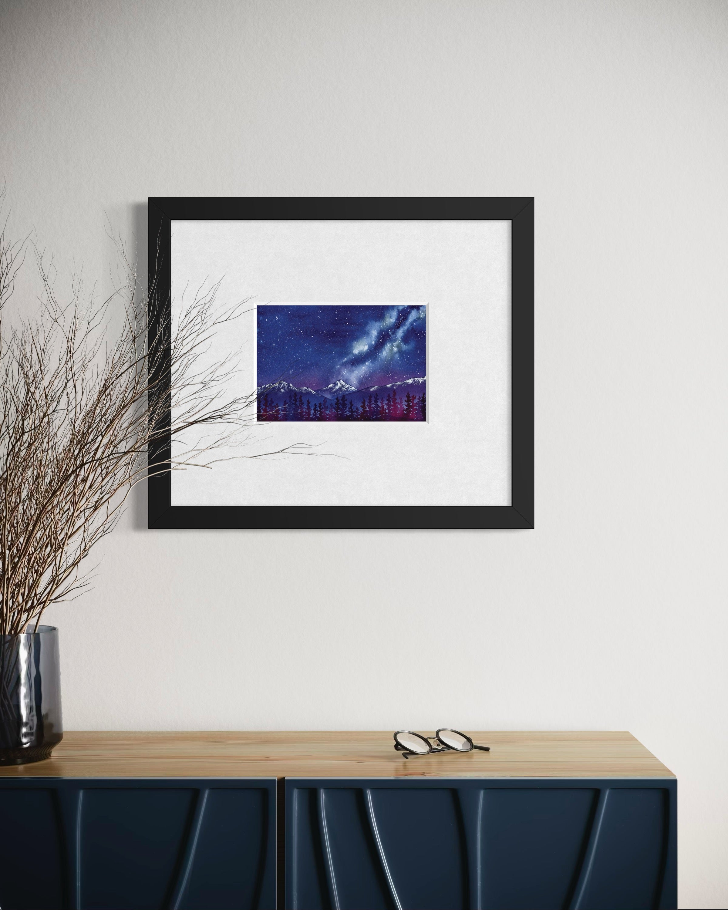 All is Calm, All is Bright – Original Watercolor (Matted to 11x14)