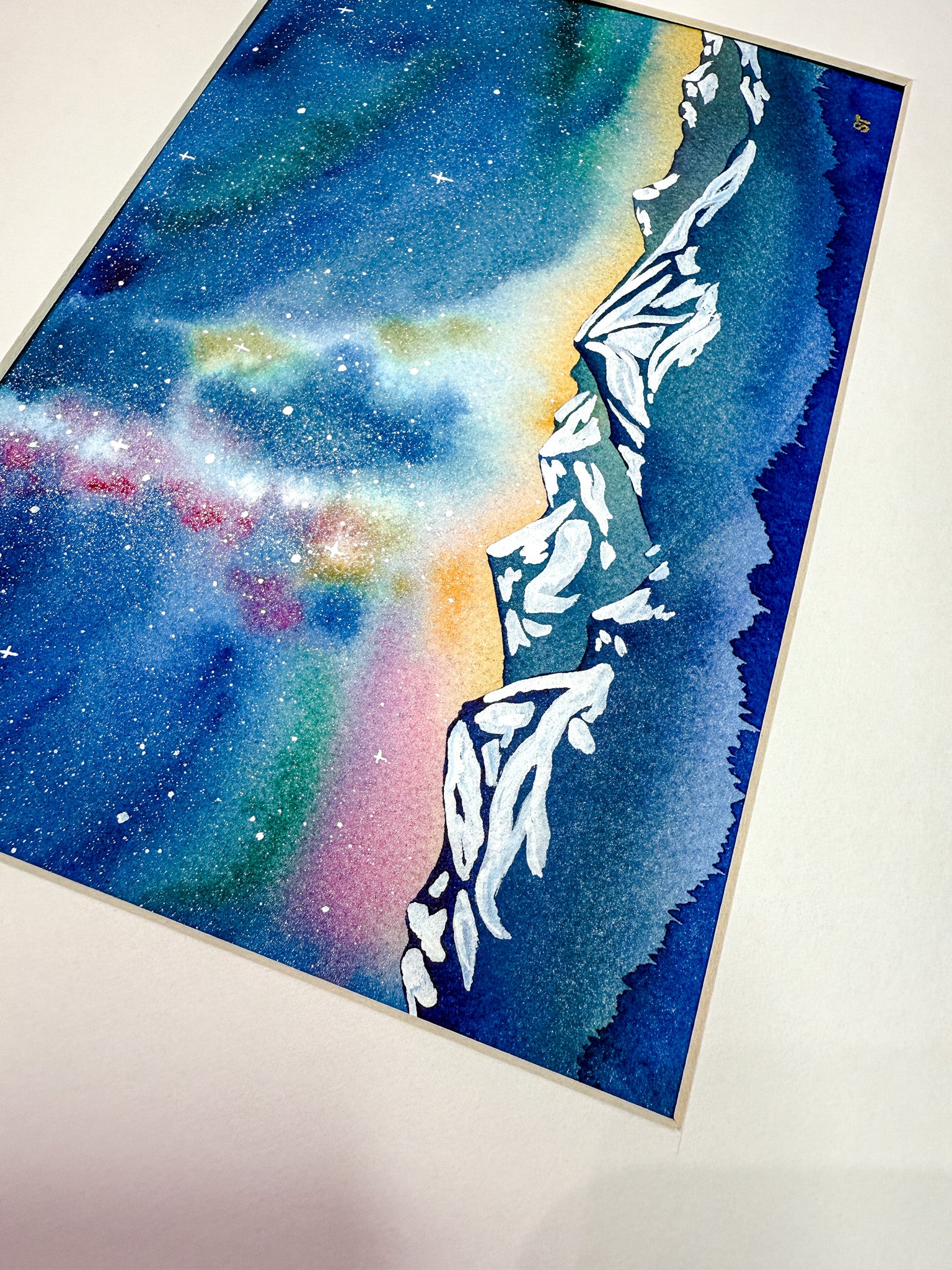 A Joyful Night – Original Watercolor (Matted to 11x14)