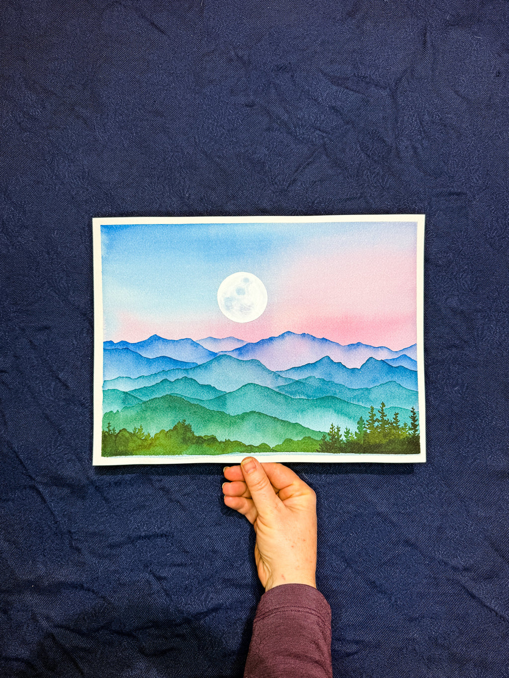 She is Wild – Original Watercolor Landscape Painting (9x12in Unmatted)