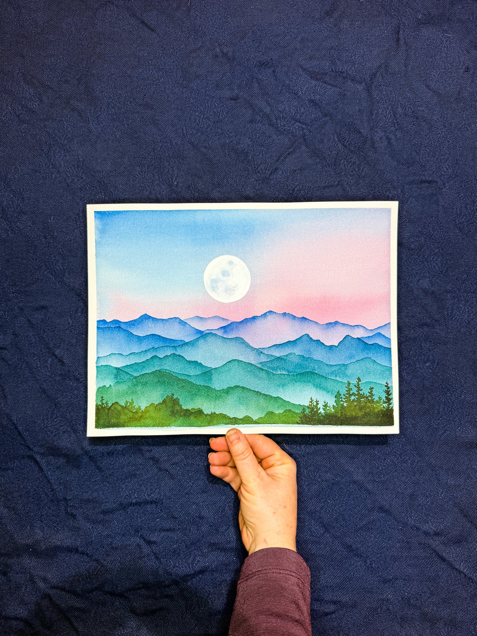 She is Wild – Original Watercolor Landscape Painting (9x12in Unmatted)