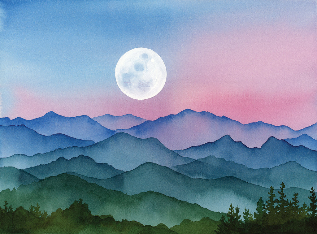 She is Wild – Original Watercolor Landscape Painting (9x12in Unmatted)