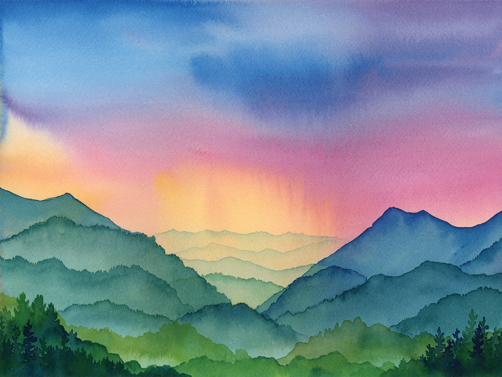 Summer's Approach – Original Watercolor (9x12in Unmatted)