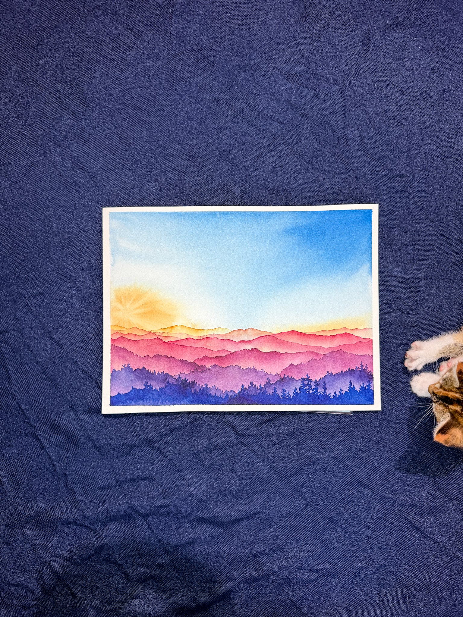 The Sun Shines – Original Watercolor (9x12in unmatted)