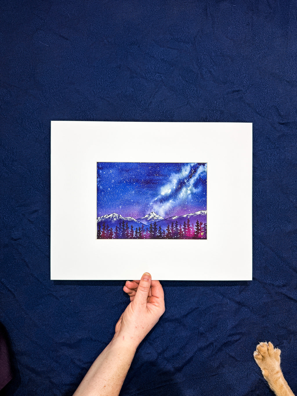 All is Calm, All is Bright – Original Watercolor (Matted to 11x14)