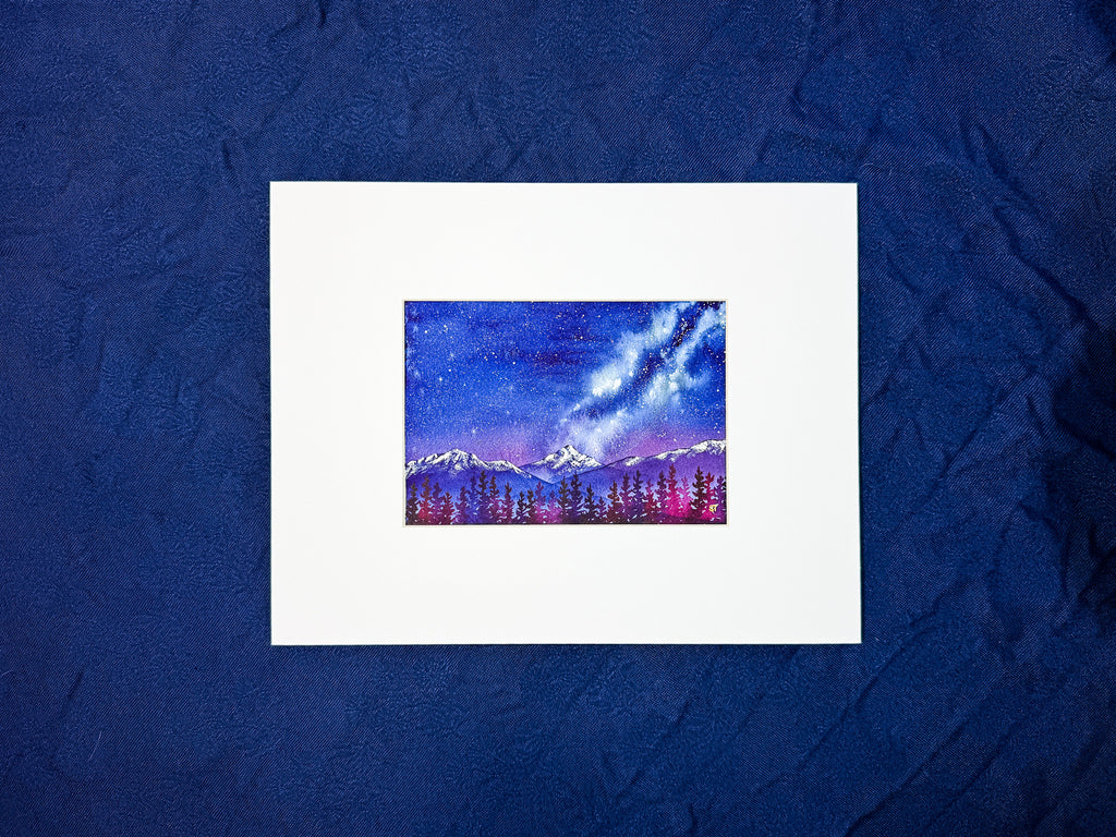 All is Calm, All is Bright – Original Watercolor (Matted to 11x14)