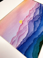 Rainbow Hills (Blue Ridge) – Original Watercolor (Matted to 11x14)