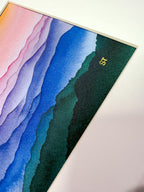 Rainbow Hills (Blue Ridge) – Original Watercolor (Matted to 11x14)