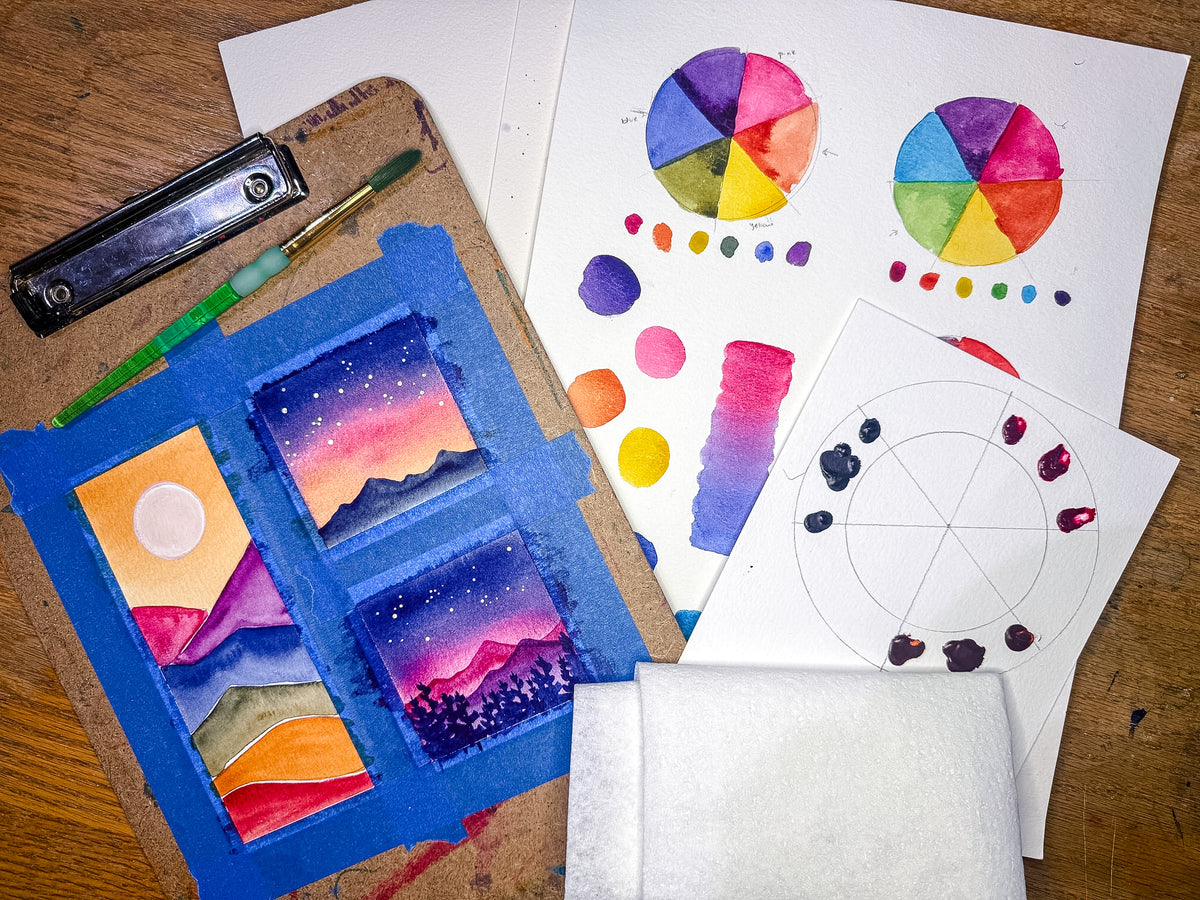 Vibrant Washes Watercolor Workshop Supply Kit