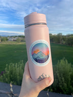 "It is a serious thing just to be alive" Inspirational Quote 3" Circle Vinyl Sticker