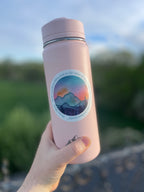 "It is a serious thing just to be alive" Inspirational Quote 3" Circle Vinyl Sticker