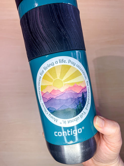 "Instructions for Living a Life"  Inspirational Quote Vinyl Sticker