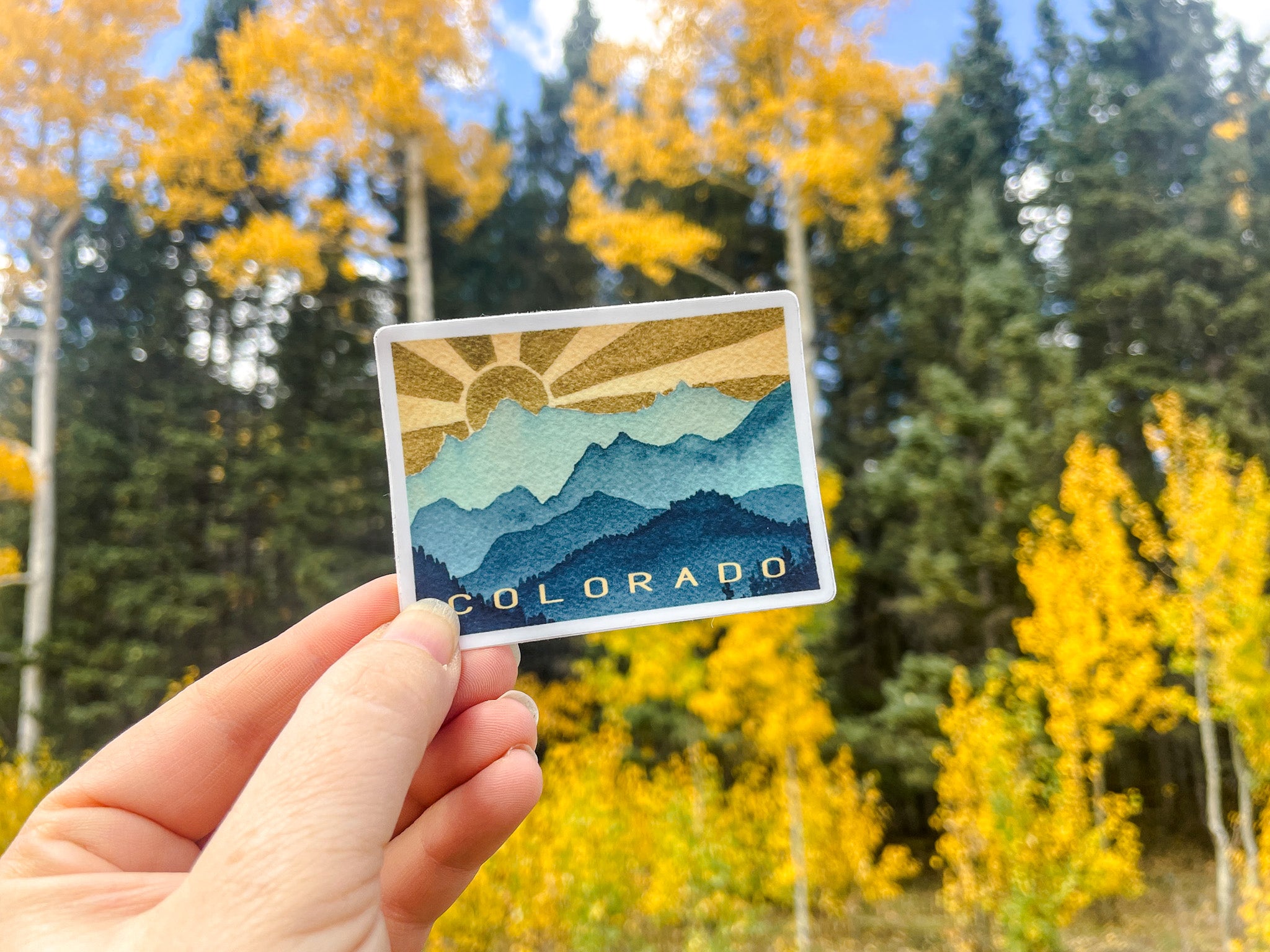 Colorado Mountain Sunshine Sticker