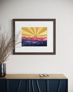 Sunny Adventures – Original Watercolor Landscape (9x12in Unmatted)