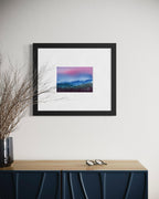 The Sky's Embrace – Original Watercolor Landscape (Matted to 11x14)