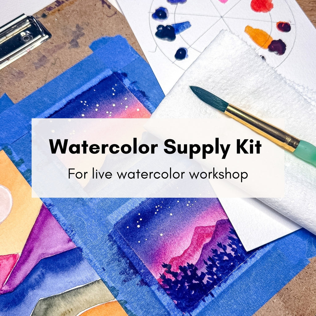 Vibrant Washes Watercolor Workshop Supply Kit