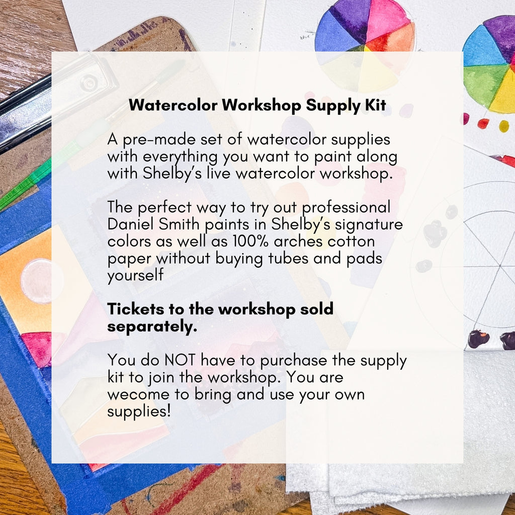 Vibrant Washes Watercolor Workshop Supply Kit