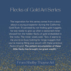 "A Lovely Moon" - Flecks of Gold Series - Original Watercolor Painting