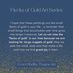 "A Lovely Moon" - Flecks of Gold Series - Original Watercolor Painting