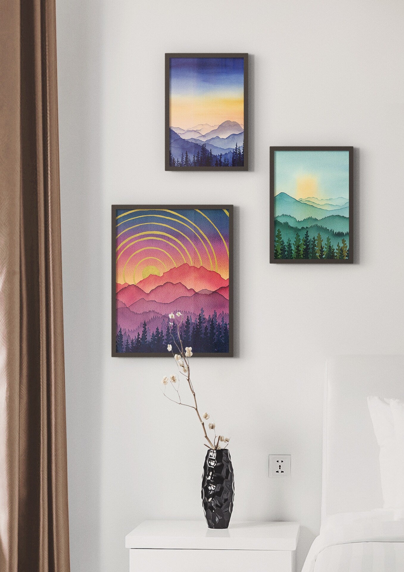 A Better Place Watercolor Mountain Fine Art Print