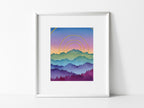 Joy - An Embellished Watercolor Mountain Fine Art Print
