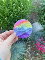 More Adventure Please Sticker – Watercolor Mountain Art, Laptop Decal