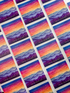 Rainbow Mountain Sticker | John Muir Quote, Waterproof Vinyl Decal