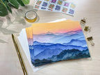 Blue Ridge Mountains Sunshine | Watercolor Greeting Card | Blank Inside | A2 Stationery | Mountain Art