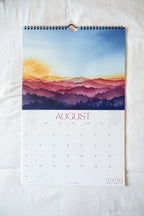 2026 Mountain Art Calendar | Watercolor Landscape Wall Calendar