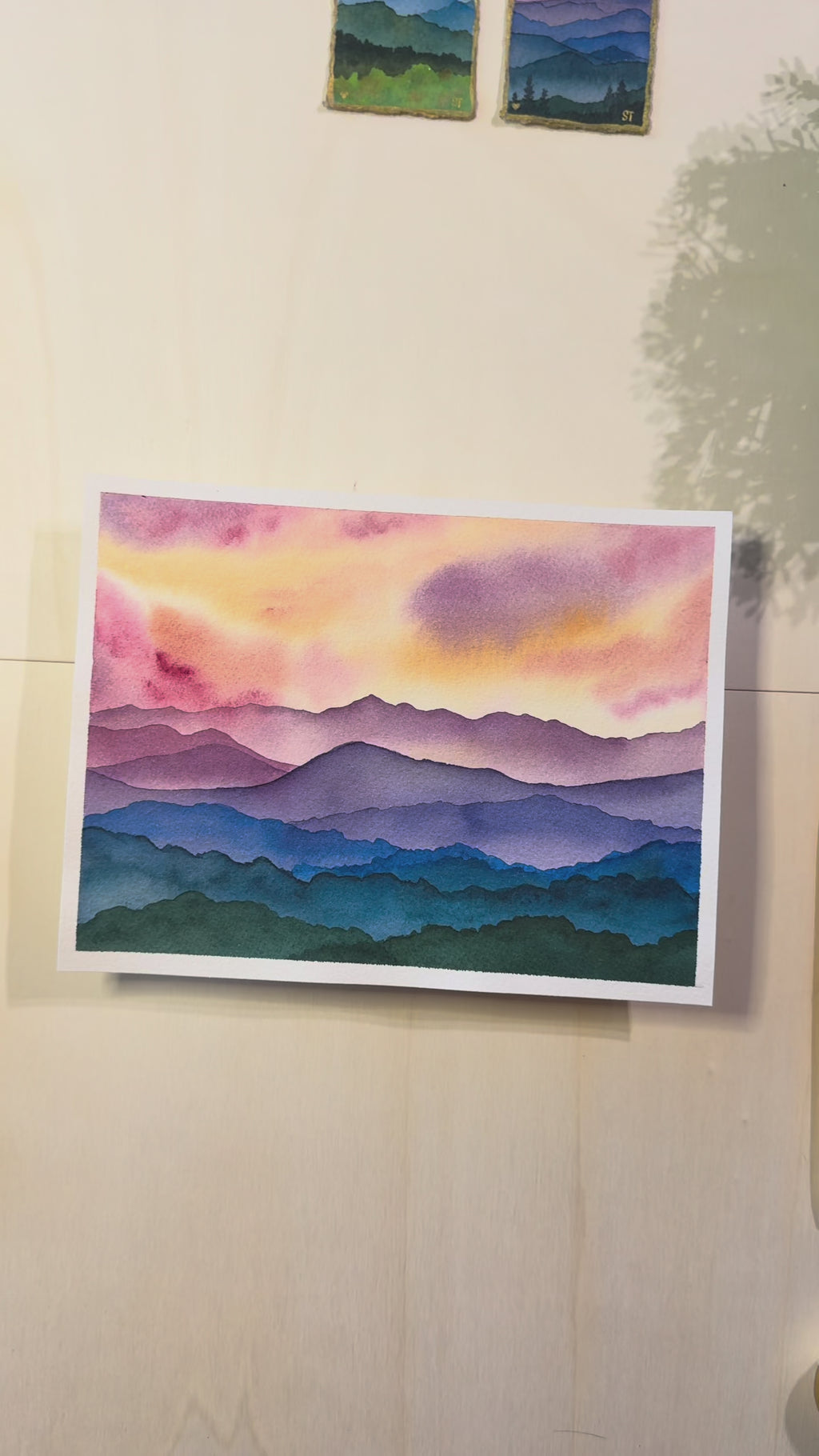 2027 Mountain Art Calendar | Watercolor Landscape Wall Decor