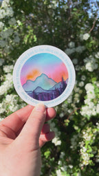 "It is a serious thing just to be alive" Inspirational Quote 3" Circle Vinyl Sticker